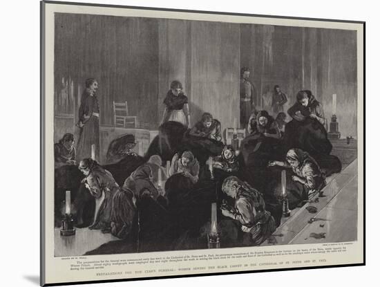 Preparations for the Czar's Funeral-William Small-Mounted Giclee Print