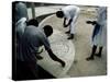 Preparations for Voodoo Ceremony at House, Haiti, West Indies, Central America-David Lomax-Stretched Canvas