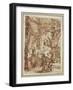 Preparatory Drawing For Plate Number VIII of the Carceri Al'Invenzione Series-Giovanni Battista Piranesi-Framed Giclee Print