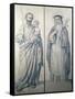 Preparatory Drawing of St. Catherine of Siena and St. Christopher, 1871-V. de Matteis-Framed Stretched Canvas