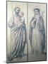 Preparatory Drawing of St. Catherine of Siena and St. Christopher, 1871-V. de Matteis-Mounted Giclee Print