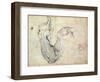 Preparatory Study for the Arm of Christ in the Last Judgement, 1535-41-Michelangelo Buonarroti-Framed Giclee Print