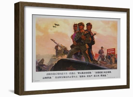 Prepare for an Air Invasion Chinese Cultural Revolution-null-Framed Giclee Print