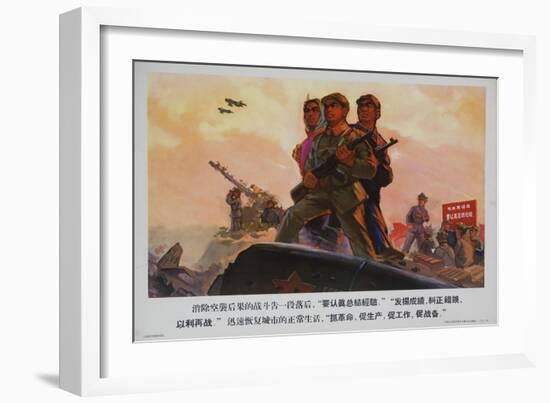 Prepare for an Air Invasion Chinese Cultural Revolution-null-Framed Giclee Print