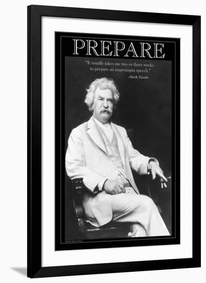 Prepare-null-Framed Art Print