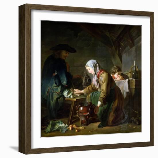 Preparing a Meal-Nicolas-bernard Lepicie-Framed Giclee Print