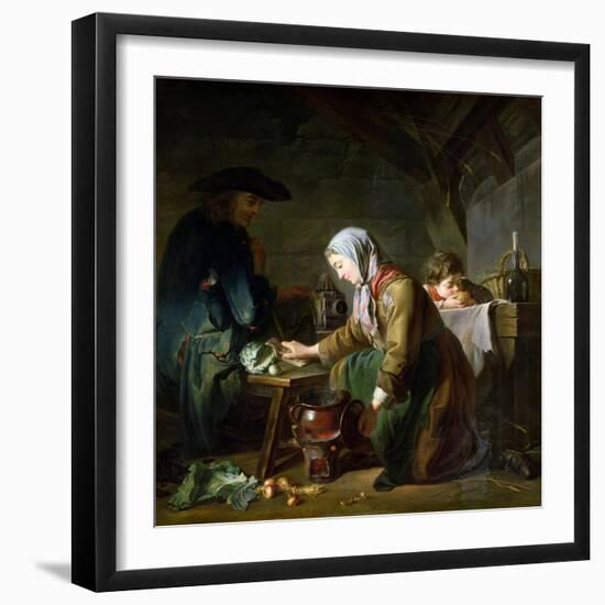 Preparing a Meal-Nicolas-bernard Lepicie-Framed Giclee Print