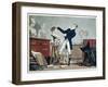 Preparing a Wig-Philibert Louis Debucourt-Framed Giclee Print