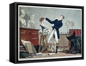 Preparing a Wig-Philibert Louis Debucourt-Framed Stretched Canvas