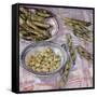 Preparing Broad Beans-Felicity House-Framed Stretched Canvas