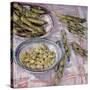 Preparing Broad Beans-Felicity House-Stretched Canvas