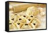 Preparing Cookies with Poppy Seed Filling  for Purim (Hamantaschen)-Elzbieta Sekowska-Framed Stretched Canvas