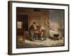 Preparing for Christmas (Plucking Turkeys), 1851 (Oil on Canvas)-Francis William Edmonds-Framed Giclee Print