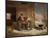 Preparing for Christmas (Plucking Turkeys), 1851 (Oil on Canvas)-Francis William Edmonds-Mounted Giclee Print