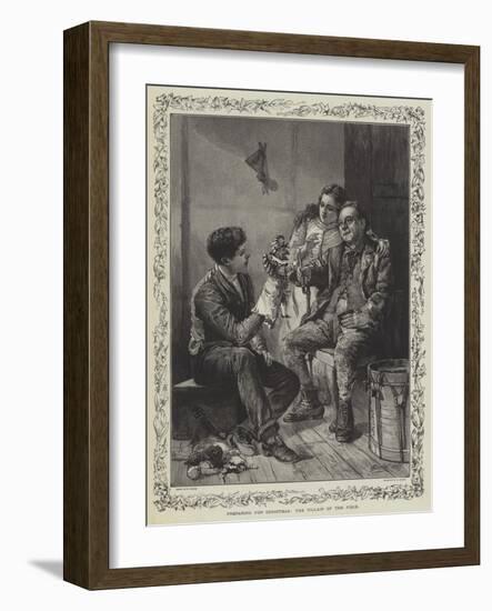 Preparing for Christmas, the Villain of the Piece-T. Taylor-Framed Giclee Print