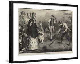 Preparing for Croquet-Edward Hughes-Framed Giclee Print