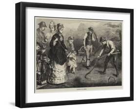 Preparing for Croquet-Edward Hughes-Framed Giclee Print