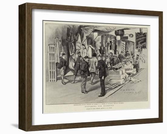 Preparing for Klondyke-Charles Edwin Fripp-Framed Giclee Print