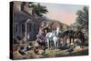 Preparing for Market, 1856-Currier & Ives-Stretched Canvas