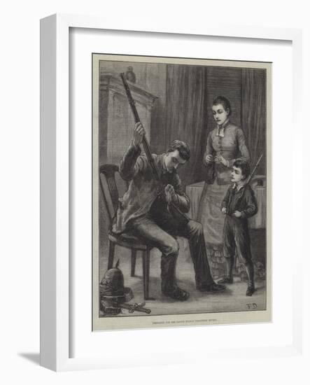 Preparing for the Easter Monday Volunteer Review-Frank Dadd-Framed Giclee Print