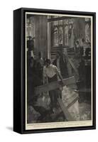 Preparing for the Funeral Service in St George's Chapel, Windsor-Frank Craig-Framed Stretched Canvas