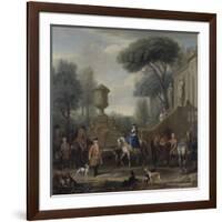 Preparing for the Hunt, C.1740-50-John Wootton-Framed Giclee Print