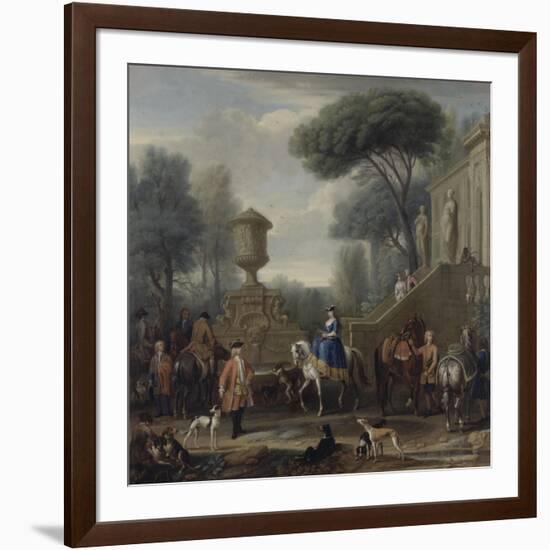 Preparing for the Hunt, C.1740-50-John Wootton-Framed Giclee Print