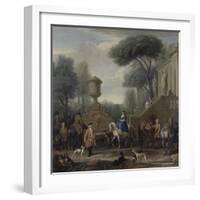 Preparing for the Hunt, C.1740-50-John Wootton-Framed Giclee Print