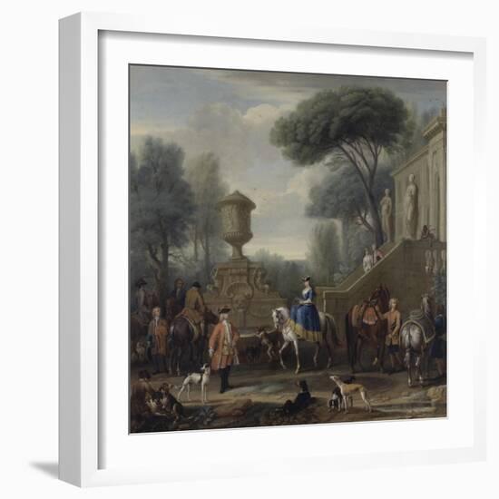 Preparing for the Hunt, C.1740-50-John Wootton-Framed Giclee Print