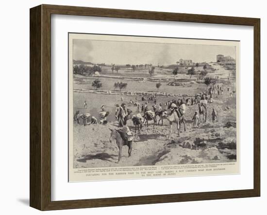 Preparing for the Kaiser's Visit to the Holy Land-null-Framed Giclee Print