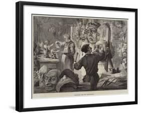 Preparing for the Pantomimes-David Henry Friston-Framed Giclee Print