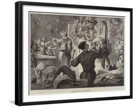 Preparing for the Pantomimes-David Henry Friston-Framed Giclee Print