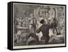 Preparing for the Pantomimes-David Henry Friston-Framed Stretched Canvas