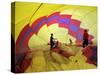 Preparing Hot Air Balloon for Flight During the First Indonesian Hot Air Balloon Adventure, Sentul-null-Stretched Canvas