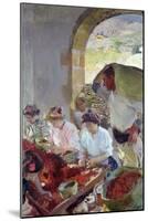 Preparing the Dry Grapes, 1890-Joaquín Sorolla y Bastida-Mounted Giclee Print