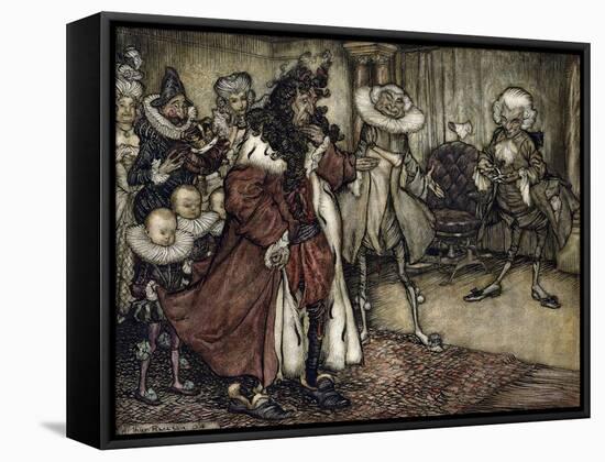 Preparing the King-Arthur Rackham-Framed Stretched Canvas