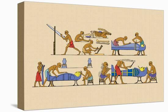Preparing the Mummy-J. Gardner Wilkinson-Stretched Canvas