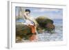 Preparing to Bathe-Wilhelm Wunderwald-Framed Giclee Print