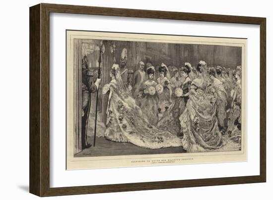 Preparing to Enter Her Majesty's Presence-William Small-Framed Giclee Print