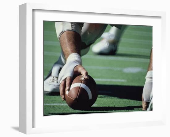 Preparing to Hike the Ball-null-Framed Premium Photographic Print