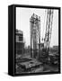 Preparing to Lift a Fabricated Section on the Site of Coleshill Gas Works, Warwickshire, 1962-Michael Walters-Framed Stretched Canvas