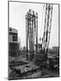 Preparing to Lift a Fabricated Section on the Site of Coleshill Gas Works, Warwickshire, 1962-Michael Walters-Mounted Photographic Print