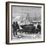 Preparing to Start on a Sledge Trip in the Arctic, 1875-W Palmer-Framed Giclee Print