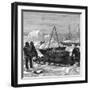 Preparing to Start on a Sledge Trip in the Arctic, 1875-W Palmer-Framed Giclee Print