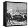 Preparing to Start on a Sledge Trip in the Arctic, 1875-W Palmer-Framed Stretched Canvas