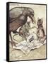 Preposterous!" Cried Solomon in a Rage"-Arthur Rackham-Framed Stretched Canvas