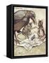 Preposterous!" Cried Solomon in a Rage"-Arthur Rackham-Framed Stretched Canvas