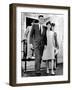 Pres and Jacqueline Kennedy Walk Hand-In-Hand after Death of Infant Son, Patrick Bouvier Kennedy-null-Framed Photo