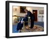 Pres Barack Obama Talks with Presidental Medal of Freedom Recipient Toni Morrison, May 29, 2012-null-Framed Photo