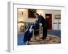 Pres Barack Obama Talks with Presidental Medal of Freedom Recipient Toni Morrison, May 29, 2012-null-Framed Photo
